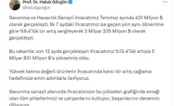 Savunma Sanayinde Temmuz İhracatı 431 Milyon Dolar