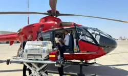 Umut Bebeğe Ambulans Helikopterle Sevk