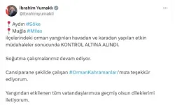 Bakan Yumaklı: Söke Ve Milas'taki Yangınlar Kontrol Altında