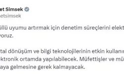 Bakan Şimşek: Vergi Denetimleri Artık Elektronik Ortamda Gerçekleşecek