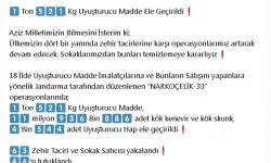 18 İldeki 'Narkoçelik-33' Operasyonlarında 46 Şüpheli Tutuklandı