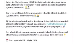 Milli Teknoloji Akademisi Başvuruları Başladı