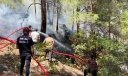 Antalya'da Orman Yangınına Müdahale Ediliyor