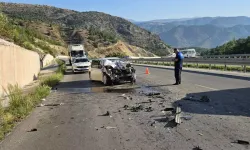 Kamyona Çarpan Otomobilin Sürücüsü ve Oğlu Yaralandı