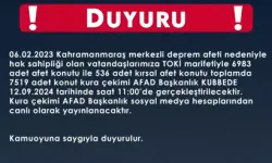 Hatay’da 7 Bin 519 Konutun Kura Çekimi Yapılacak