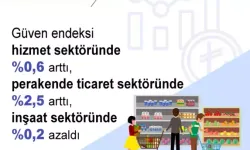 Güven Endeksi Hizmet Ve Perakende Ticaret Sektörlerinde Arttı, İnşaat Sektöründe Azaldı