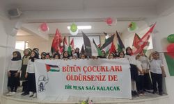 Erbaa Müftülüğü 7-10 Yaş Grubu Kur'an Kursları'ndan Filistin ve Gazze Konulu Program