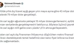 Bakan Şimşek'ten 'Cari Açık' Açıklaması