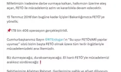 Bakan Yerlikaya: 15 Temmuz'dan Bugüne FETÖ'ye Yönelik 178 Bin 406 Operasyon Gerçekleştirildi