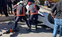 Malatya'da Otomobil Takla Attı: 2 Yaralı