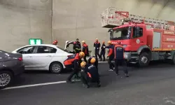 Batman'da Hasankeyf Tüneli'nde Trafik Kazası Tatbikatı Yapıldı