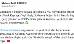 Bakan Kacır: 400 Milyon Dolar Destekle Kadın, Genç Girişimci ve KOBİ’lerin Yeşil Dönüşümüne Güç Veriyoruz