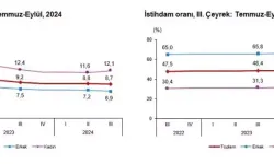 TÜİK: 2024'ün 3'üncü Çeyreğinde İşsizlik Oranı Yüzde 8,7'ye Geriledi