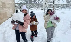 Yusufeli’nin Yeni Yerleşim Alanında İlk Kar Coşkusu