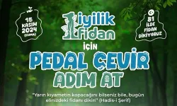 Tokat'ta "Bir İyilik Fidanı İçin Pedal Çevir, Adım At" Etkinliği