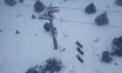 Beyaza Bürünen Ergan Dağı Kayak Merkezi'nde Güvenlik Tatbikatı Düzenlendi