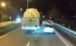 Alkollü Sürücünün Otomobili, Tanker ile Bariyer Arasında Sıkıştı; 3 Kişi Yaralandı