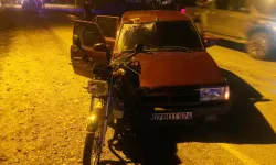 Otomobil ile Çarpışan Motosikletli Hayatını Kaybetti