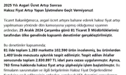 Haksız Fiyat Artışı Denetimlerinde 2,8 Milyon Lira Para Cezası Uygulandı