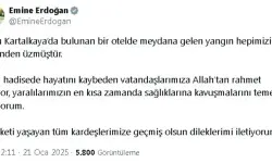 Emine Erdoğan'dan Kartalkaya’daki Yangına Taziye Mesajı: “Derinden Üzüldük”