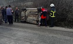 Erbaa'da Trafik Kazası; Sürücü Yara Almadan Kurtuldu