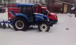 Etkili Olan Dolu Yağışı, Köyleri Beyaza Bürüdü