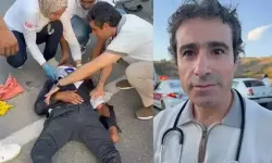 Motosiklet Bariyere Çarptı, Doktor Ercan Özyıldırım İlk Müdahaleyi Yaptı