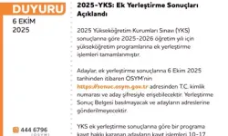 2025 YKS Ek Yerleştirme Sonuçları Açıklandı: Kayıt İşlemleri 10-17 Ekim’de
