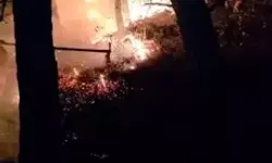 Yıldırımın Başlattığı Orman Yangını 12 Saat Sonra Kontrol Altına Alındı