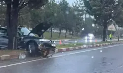 Otomobil Refüje Çıktı: 2 Yaralı
