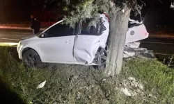 Kontrolden Çıkan Otomobil Ağaca Çarptı: 1 Yaralı