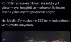 Emine Erdoğan’dan 752’nci Vuslat Yıl Dönümü  Mevlana Mesajı