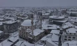 Bolu’da Kar Manzarası Dronla Görüntülendi