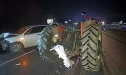 Malkara’da Otomobil Traktöre Çarptı: 2 Yaralı