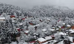 Osmaniye Yaylaları Kar ve Sisle Beyaza Büründü