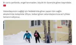 Evde Sağlık Hizmeti Zorlu Kışta Devam Ediyor