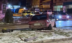 Erbaa’da Stadyum Kavşağında Maddi Hasarlı Kaza