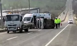 Malkara’da Hafif Ticari Araç Takla Attı: 2 Yaralı