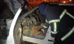 Park Halindeki Otomobil Yangında Kullanılamaz Hale Geldi