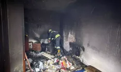 Ergene’de Giriş Katı Yangını Korkuttu