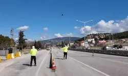 Burdur’da Helikopter Destekli Trafik Denetimi