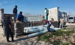 Hortumdan Zarar Gören Üreticilere Sera Naylonu Desteği