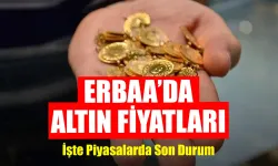 Altında Bir Haftalık "Düşüş" Dönemi: Geri Çekilme Sürecek mi? Erbaa Piyasasında Son Durum!