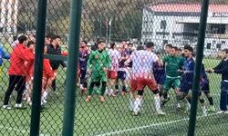 Tokat’ta Saha Savaş Alanına Döndü, Futbolcular Hastanelik Oldu