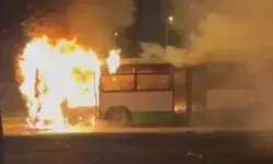 Kayseri’de Seyir Halindeki Halk Otobüsü Alev Aldı