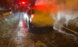 Osmaniye’de Park Halindeki Araçta Yangın