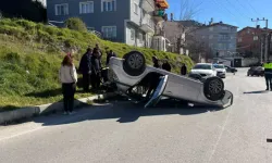 Tavşanlı’da Takla Atan Otomobil: Sürücü Yaralandı