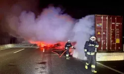 Tekirdağ’da Hurda Kağıt Yüklü TIR’da Yangın