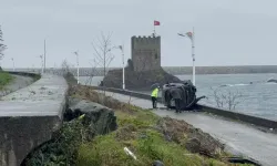 Yağışlı Yolda Takla Atan Otomobil Sürücüsü Yaralandı