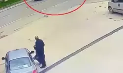 El Freni Çekilmeyen Araç Kazaya Neden Oldu